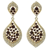 Karina Earrings - Red (Gold Plated)
