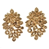 Lecia Earrings - Brown (Clip On)
