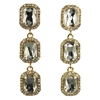 Naomi Earrings - Clear (Gold Plated)