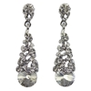 Sarina Earrings - Clear (Silver Plated)