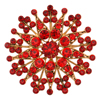 Red Brooches