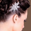 Clear - Silver Plated Hair Accessories