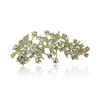 Clear - Gold Plated Brooches