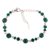 Pirouette Bracelet - Emerald (Silver Plated)