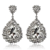 Charlotte Earrings - Clear (Silver Plated)