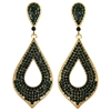 Renee Earrings - Emerald (Gold Plated)